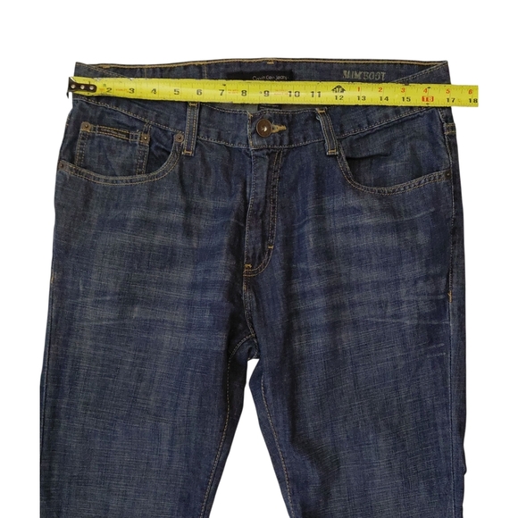 Calvin Klein Jeans Dark Blue Slim Boot Denim - Picture 2 of 5